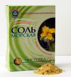 Соль морская для ванн лечебные травы чистотел 500 г
