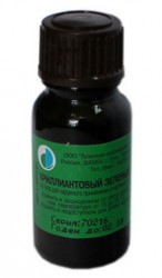 Бриллиантовый зеленый р-р д/наружн. прим. [спирт.] 1% 10 мл 1 шт.