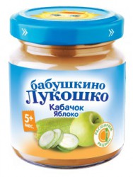Пюре Бабушкино лукошко кабачок яблоко 5 мес 100 г