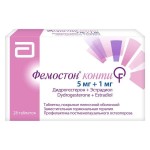 Фемостон конти, таблетки покрытые пленочной оболочкой 5 мг+1 мг 28 шт